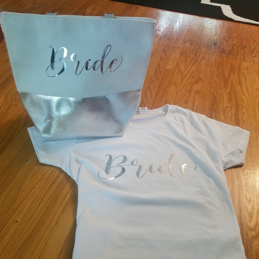 Bride Shirt and Tote Set - Picture 1 of 2